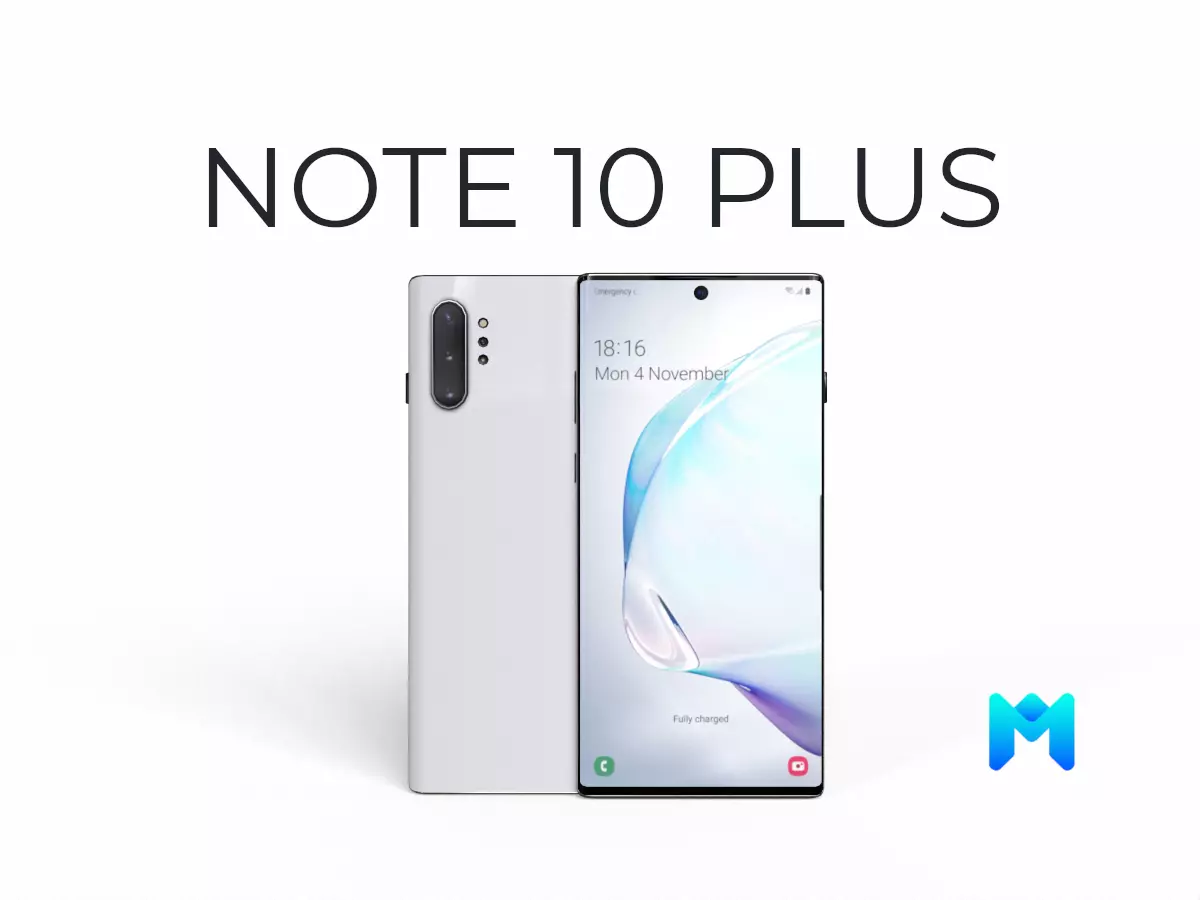 2019 samsung note 10 plus Low-poly 3D model_0