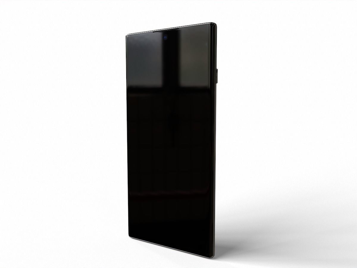 2019 samsung note 10 plus Low-poly 3D model_1