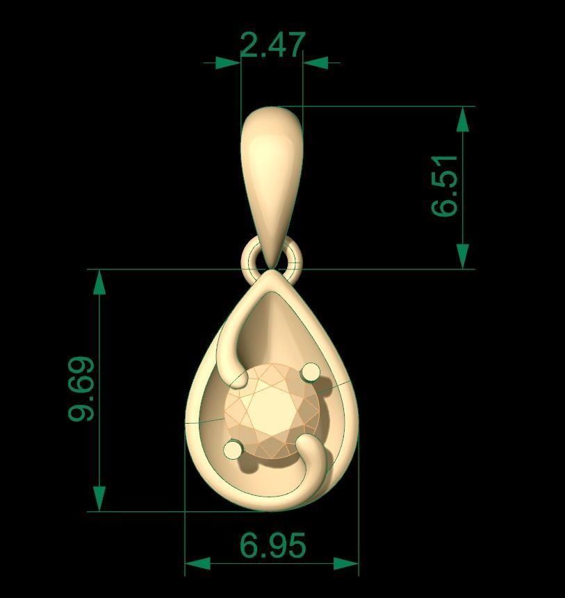 Pendant 103 3D print model_8