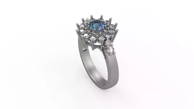 Woman Solitaire Ring 195