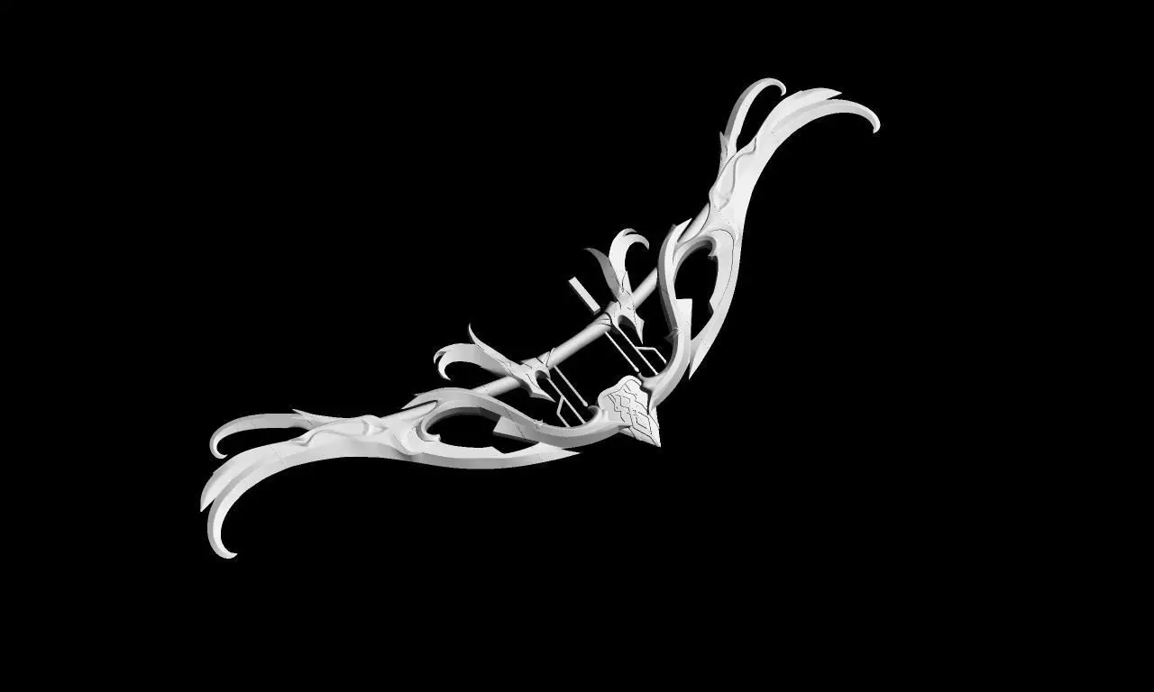 genshin impact Elegy for the End Venti bow 3D print model