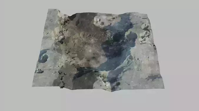 Crater 3D model 2 lod 3D model