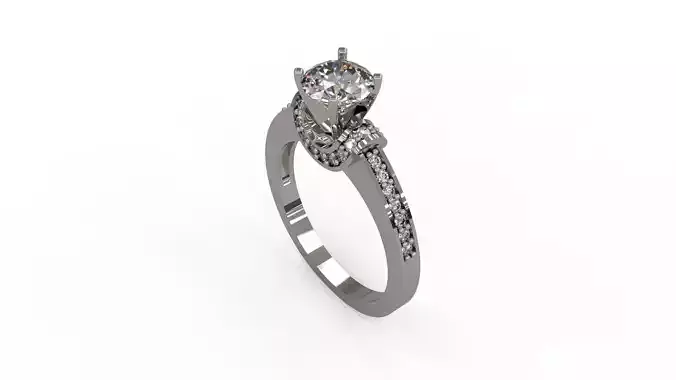 Woman Solitaire Ring 199