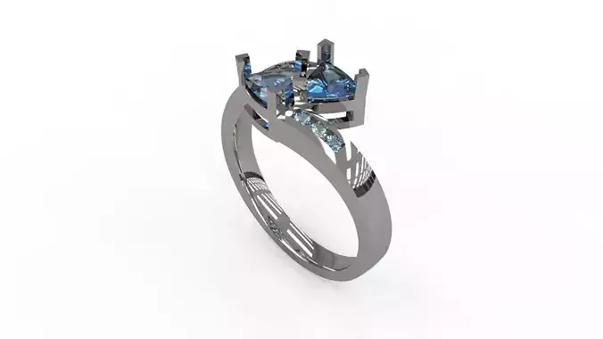 Woman Solitaire Ring 203