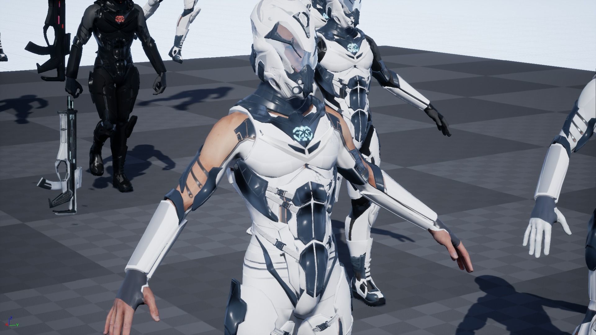 Sci Fi Trooper Game Ready Low-poly 3D model_32