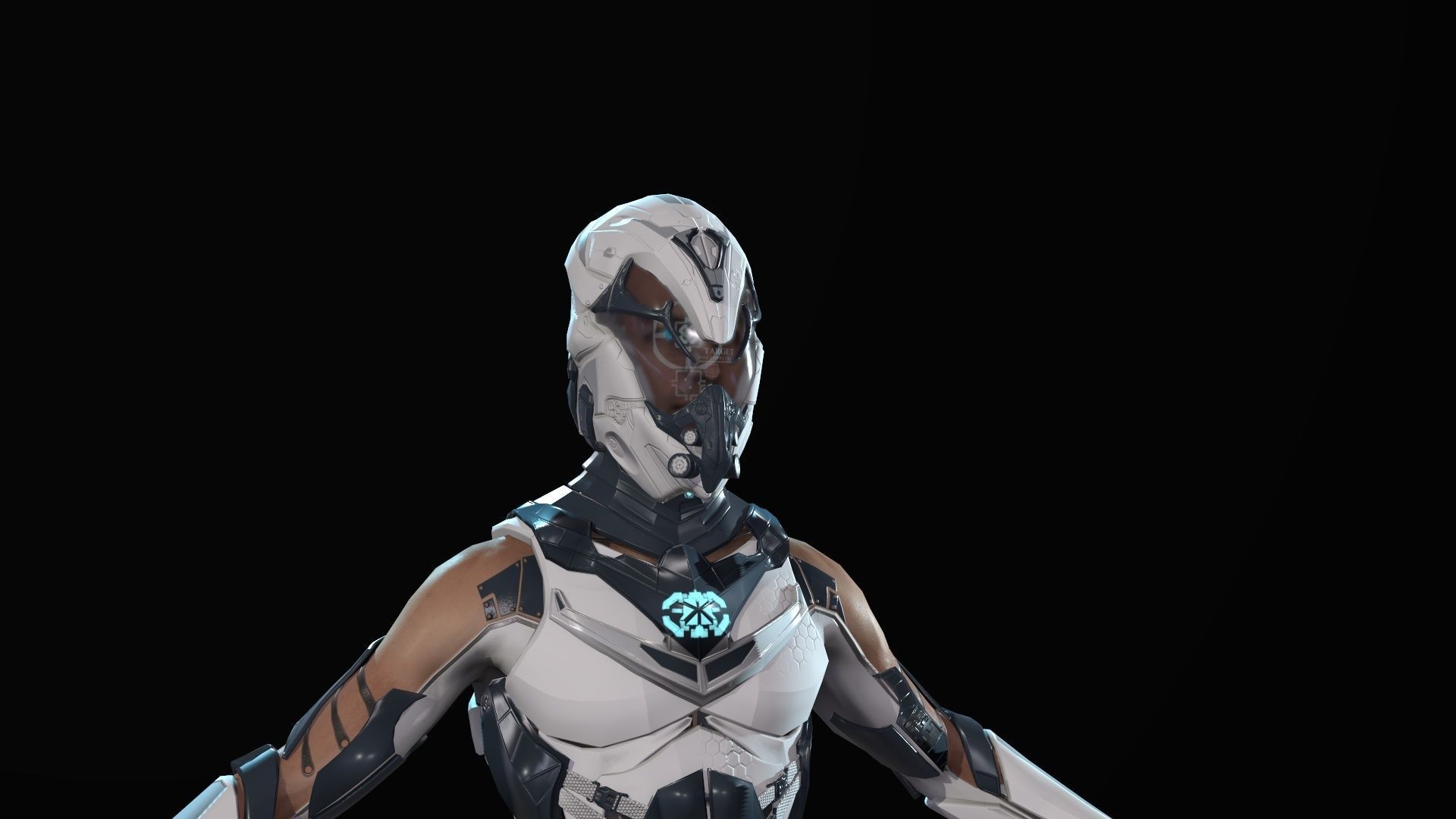 Sci Fi Trooper Game Ready Low-poly 3D model_4