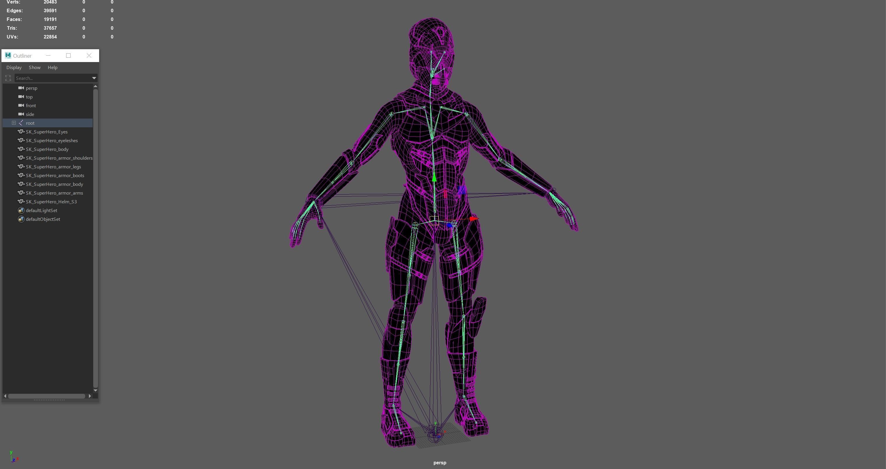 Sci Fi Trooper Game Ready Low-poly 3D model_28