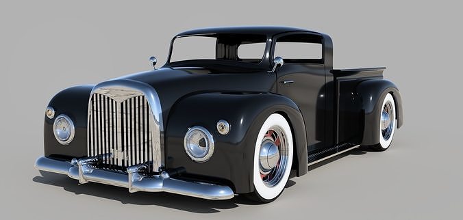 RC car Old school pick up 3D print model
