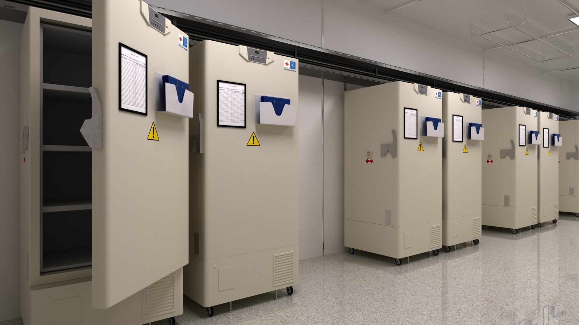 3D Vaccine Storage Facility 3D model_1