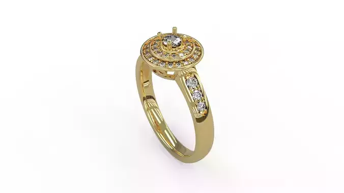 Woman Solitaire Ring 206