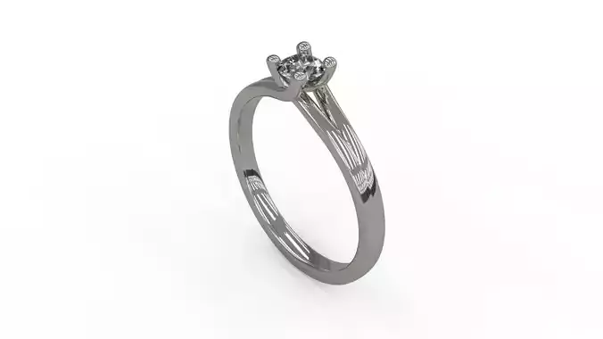 Woman Solitaire Ring 207