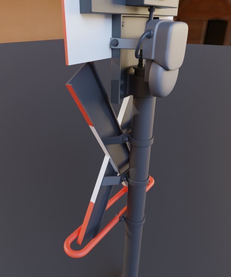 Andreaskreuz Version 1 and 2 High-Poly 3D Model Collection_6