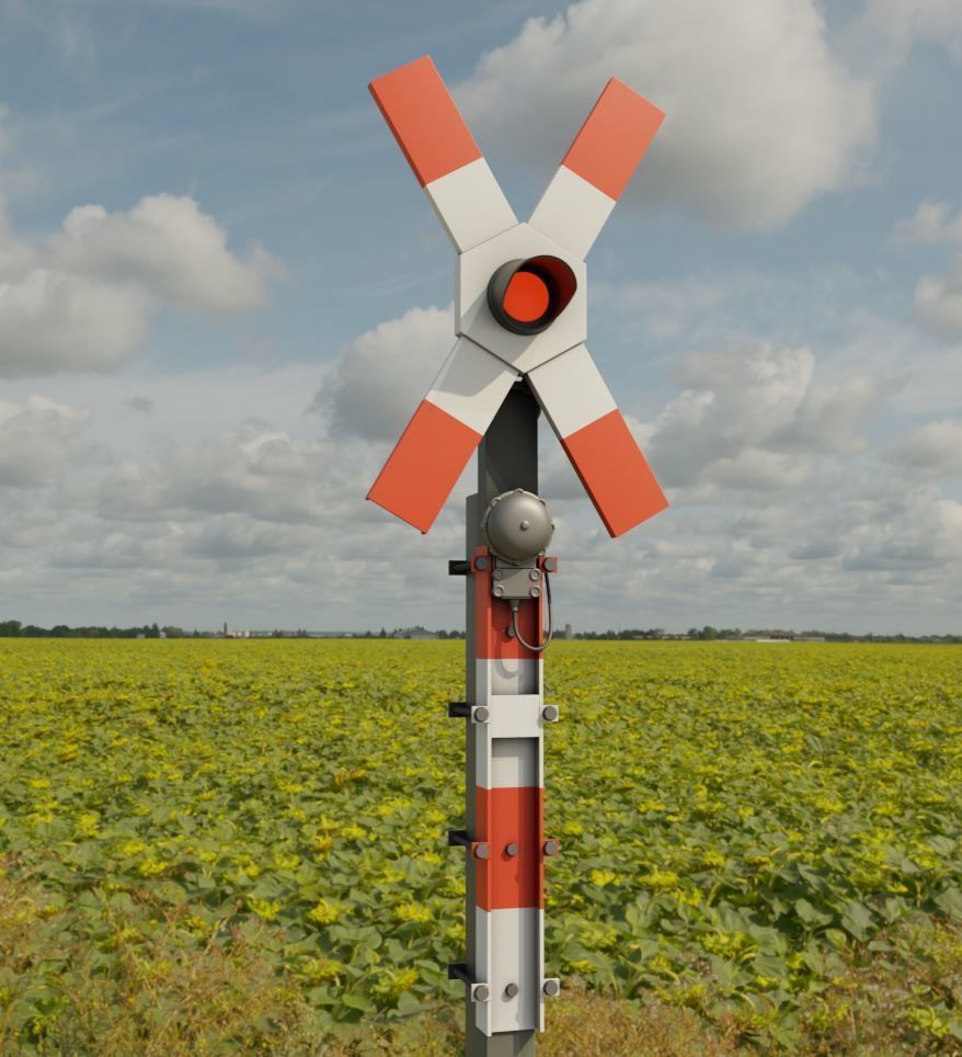 Andreaskreuz Version 1 and 2 High-Poly 3D Model Collection_18