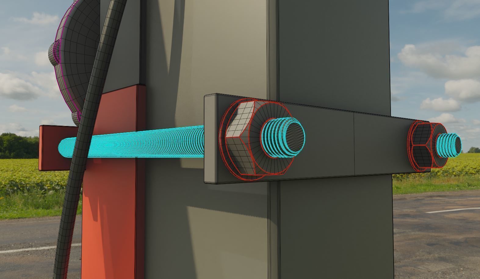 Andreaskreuz Version 1 and 2 High-Poly 3D Model Collection_24