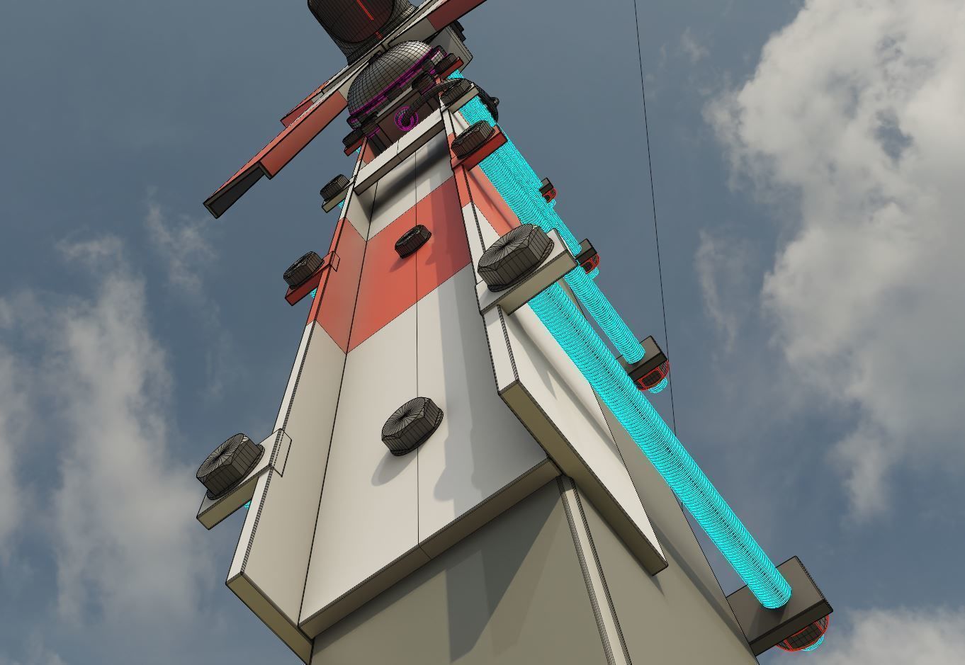 Andreaskreuz Version 1 and 2 High-Poly 3D Model Collection_17