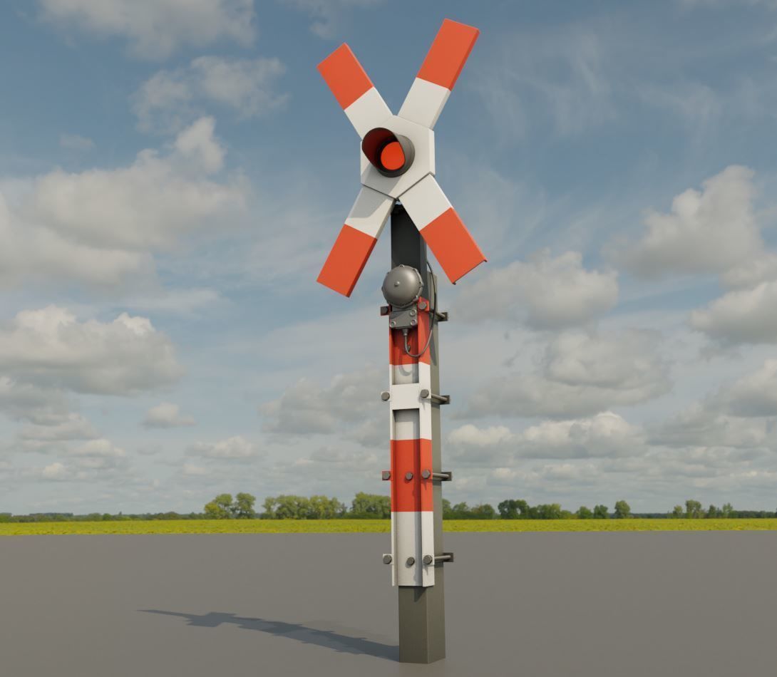 Andreaskreuz Version 1 and 2 High-Poly 3D Model Collection_16