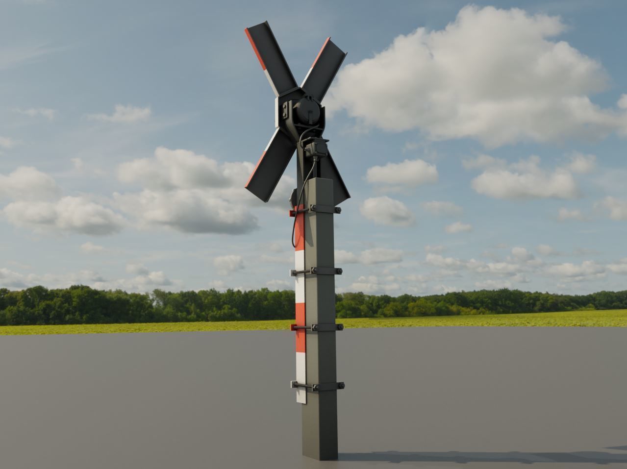 Andreaskreuz Version 1 and 2 High-Poly 3D Model Collection_11