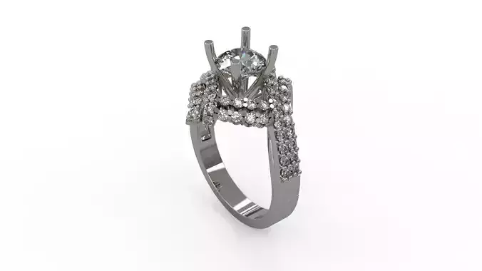 Woman Solitaire Ring 209