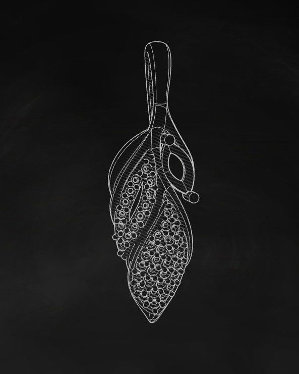 Model 282  Leaf Diamond Pendant 3D print model_9
