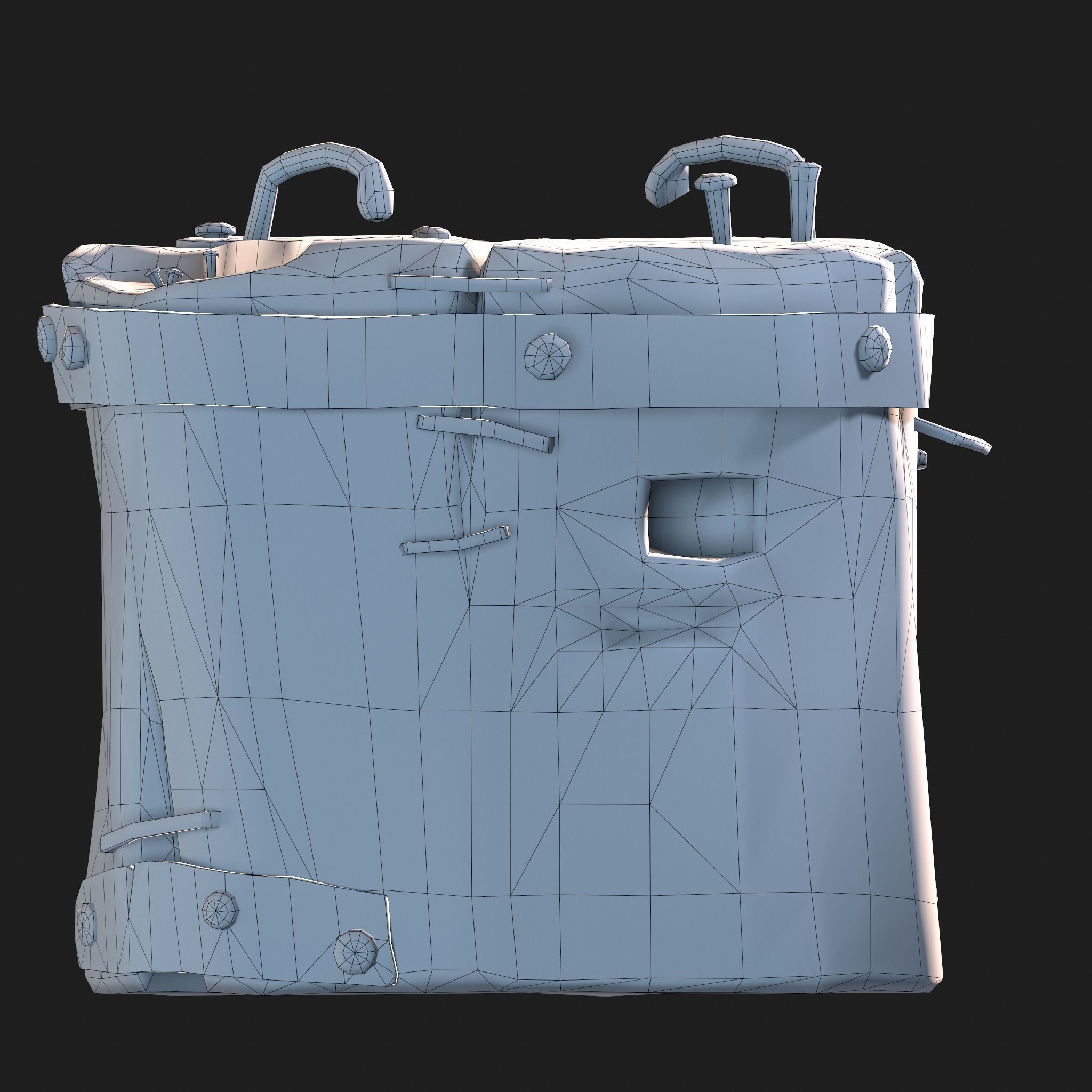 Medieval Blacksmith Anvil Set Low-poly 3D model_90