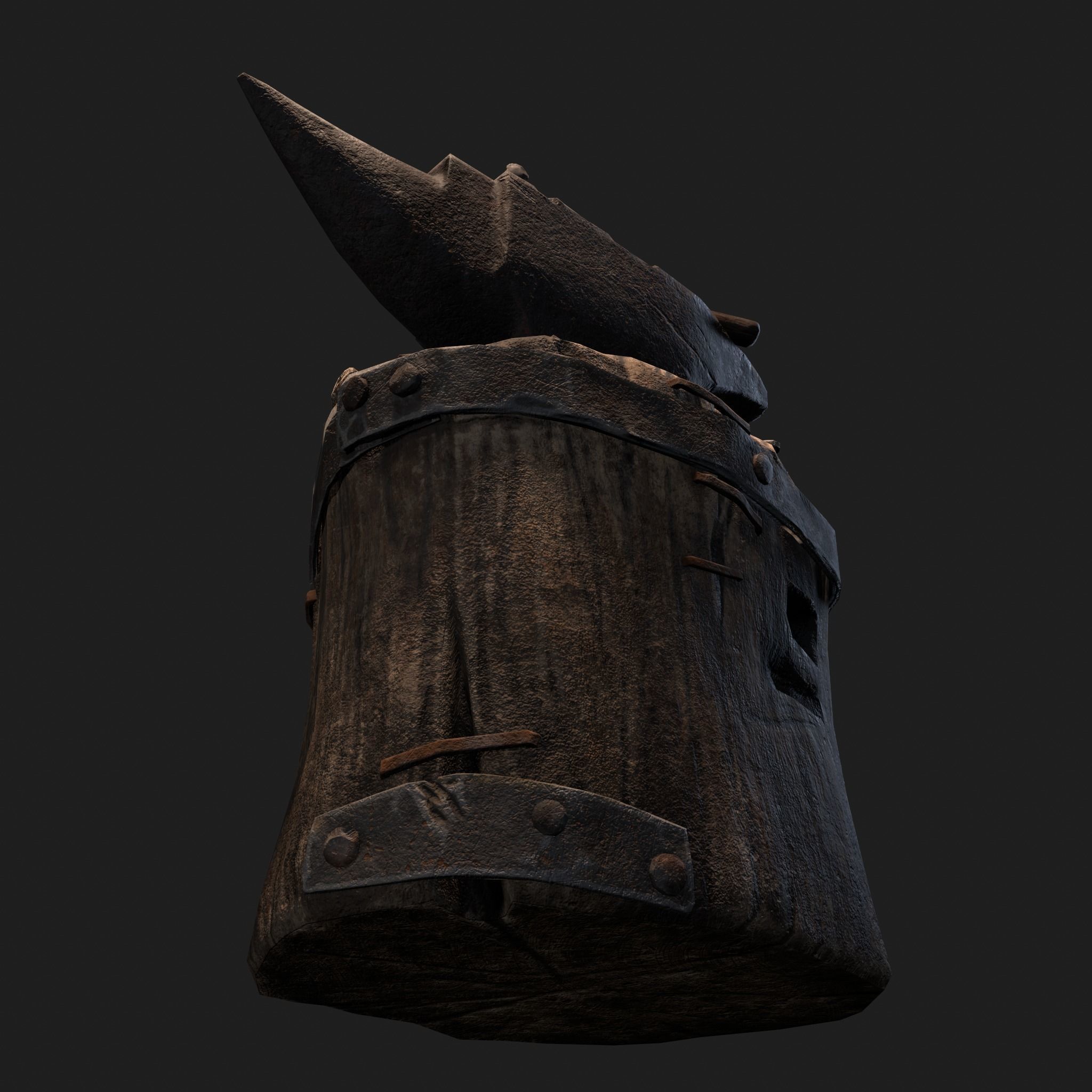 Medieval Blacksmith Anvil Set Low-poly 3D model_18
