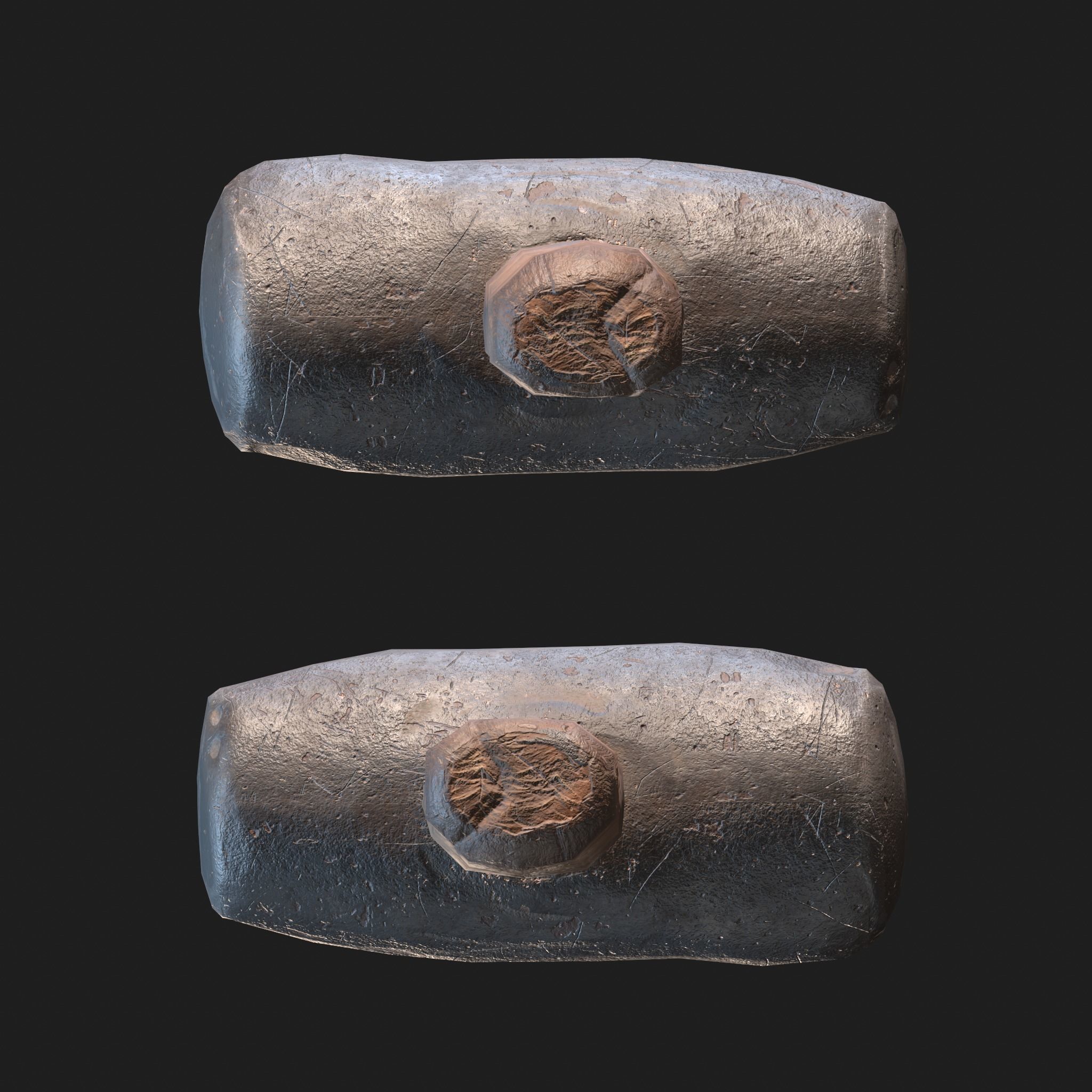 Medieval Blacksmith Anvil Set Low-poly 3D model_40