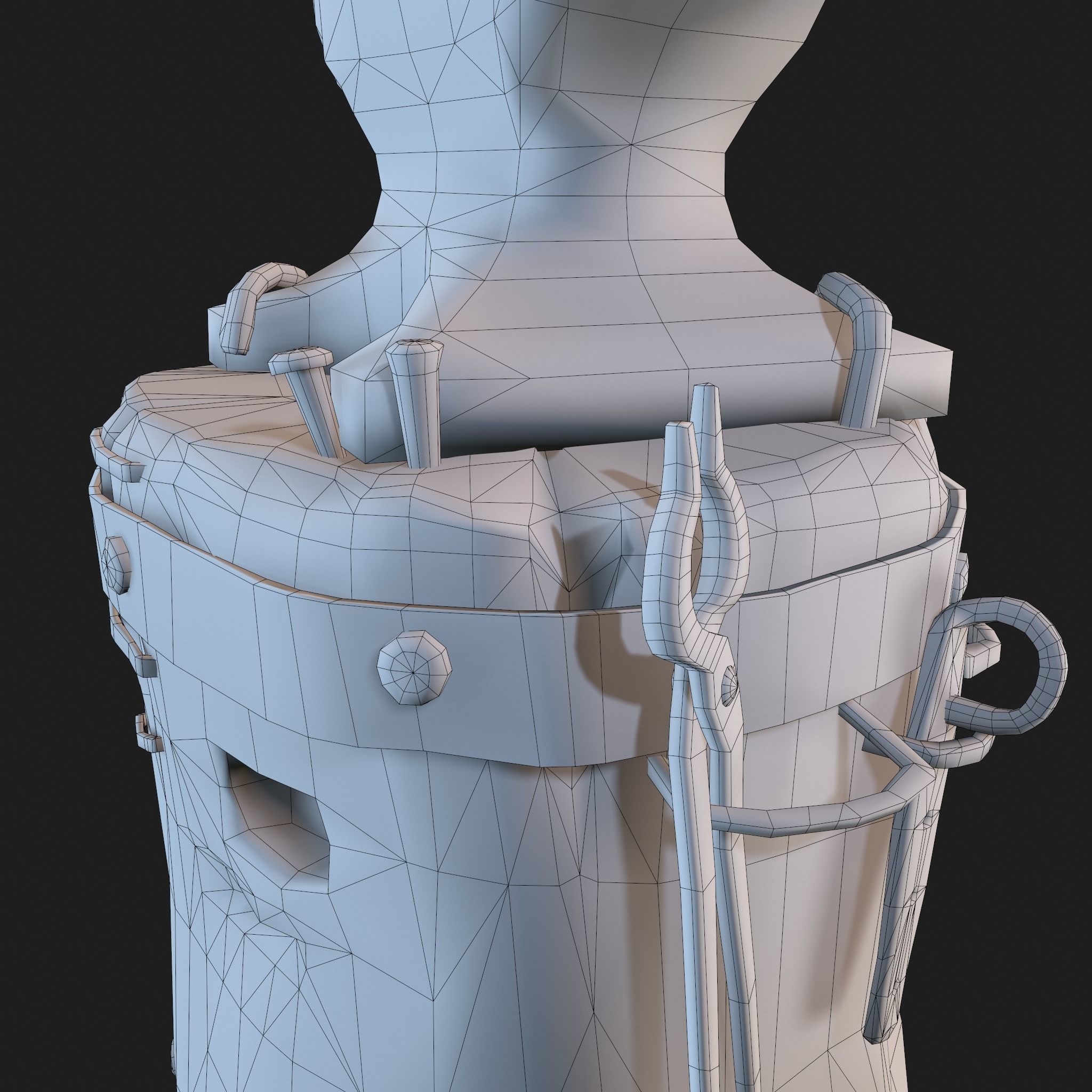 Medieval Blacksmith Anvil Set Low-poly 3D model_85