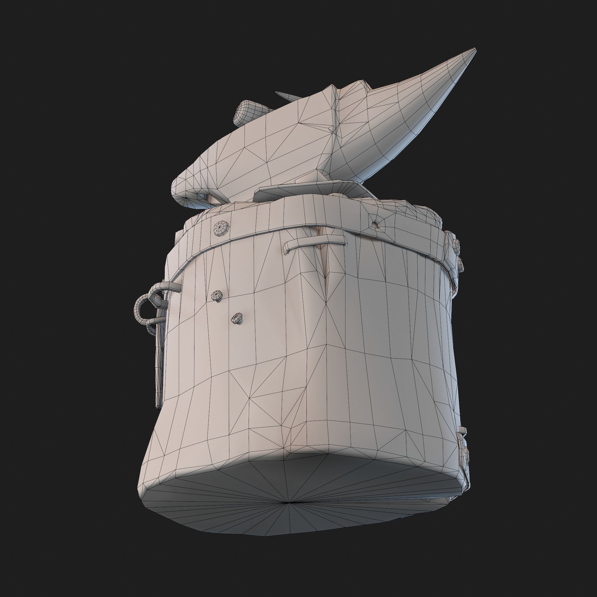 Medieval Blacksmith Anvil Set Low-poly 3D model_75