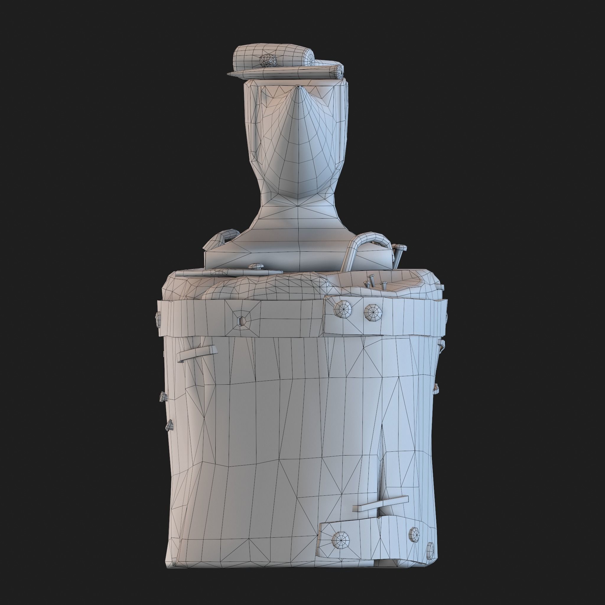 Medieval Blacksmith Anvil Set Low-poly 3D model_68