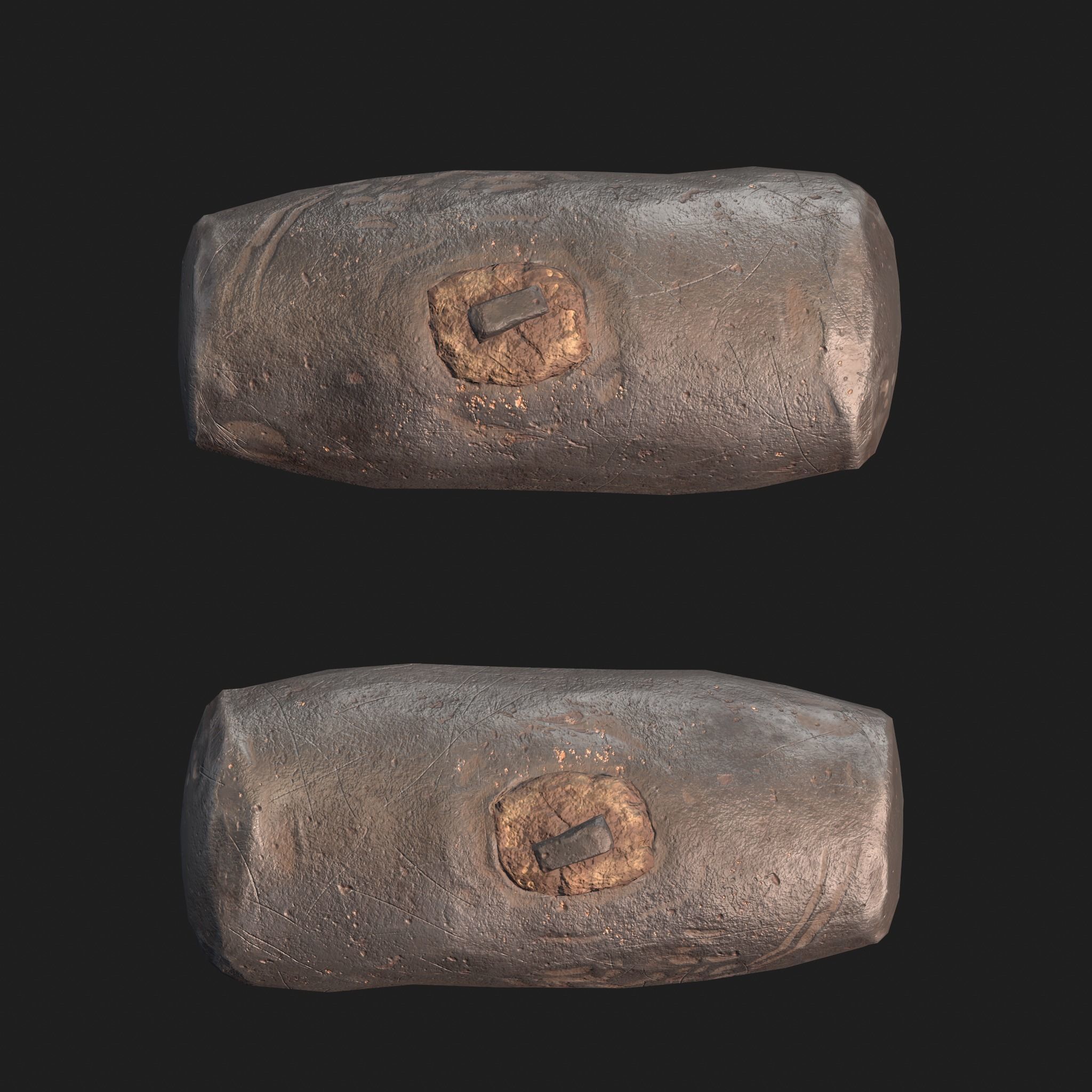 Medieval Blacksmith Anvil Set Low-poly 3D model_38