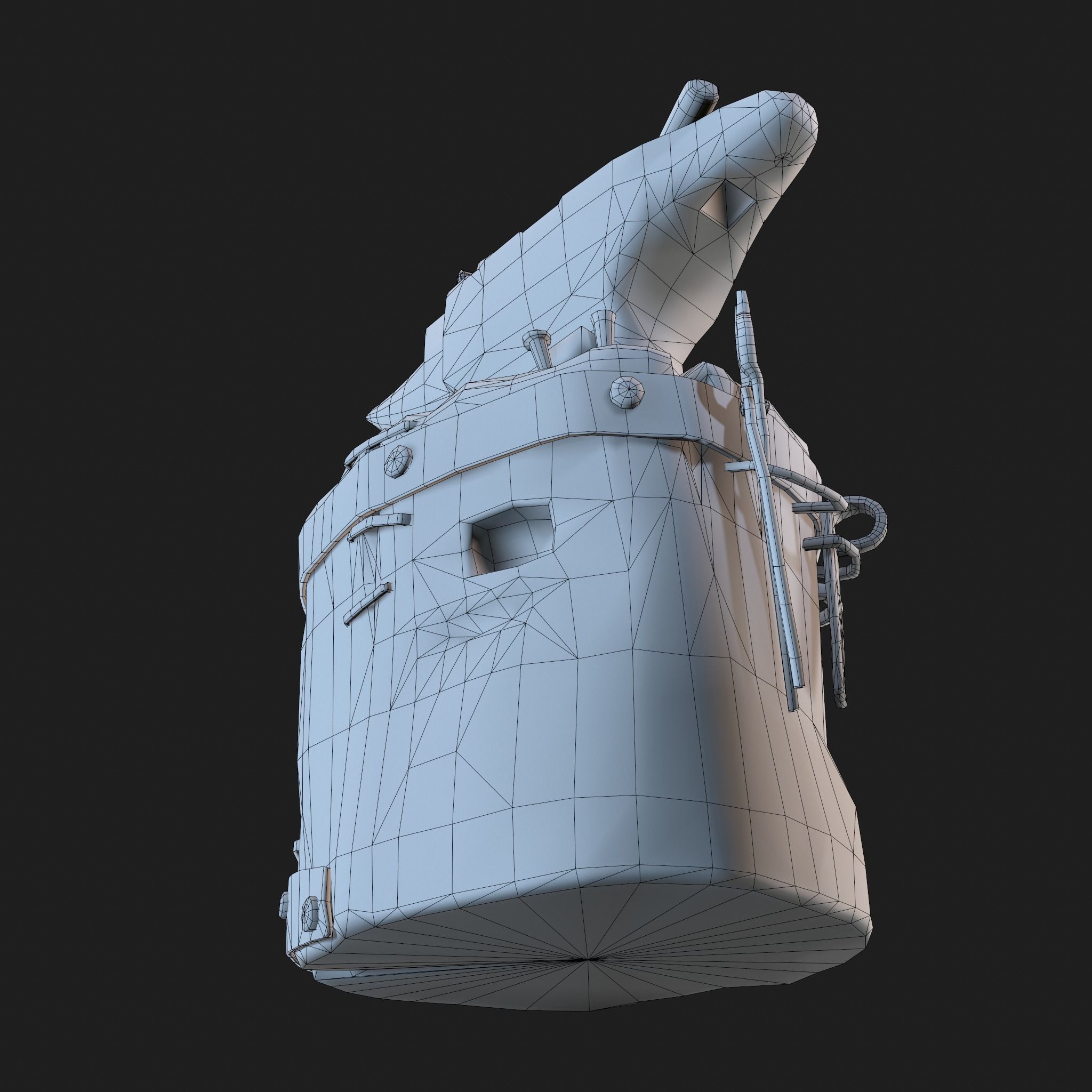 Medieval Blacksmith Anvil Set Low-poly 3D model_84