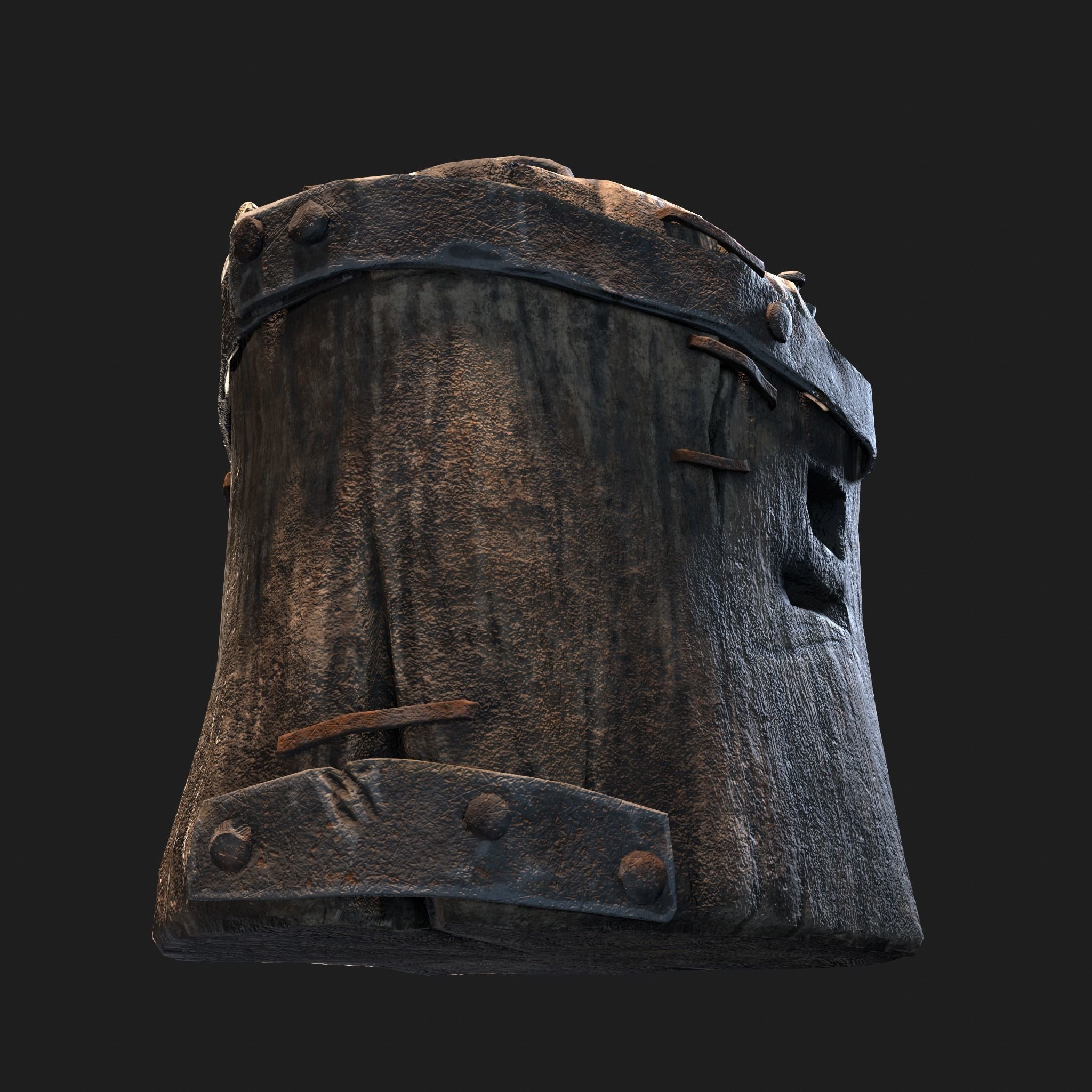 Medieval Blacksmith Anvil Set Low-poly 3D model_52