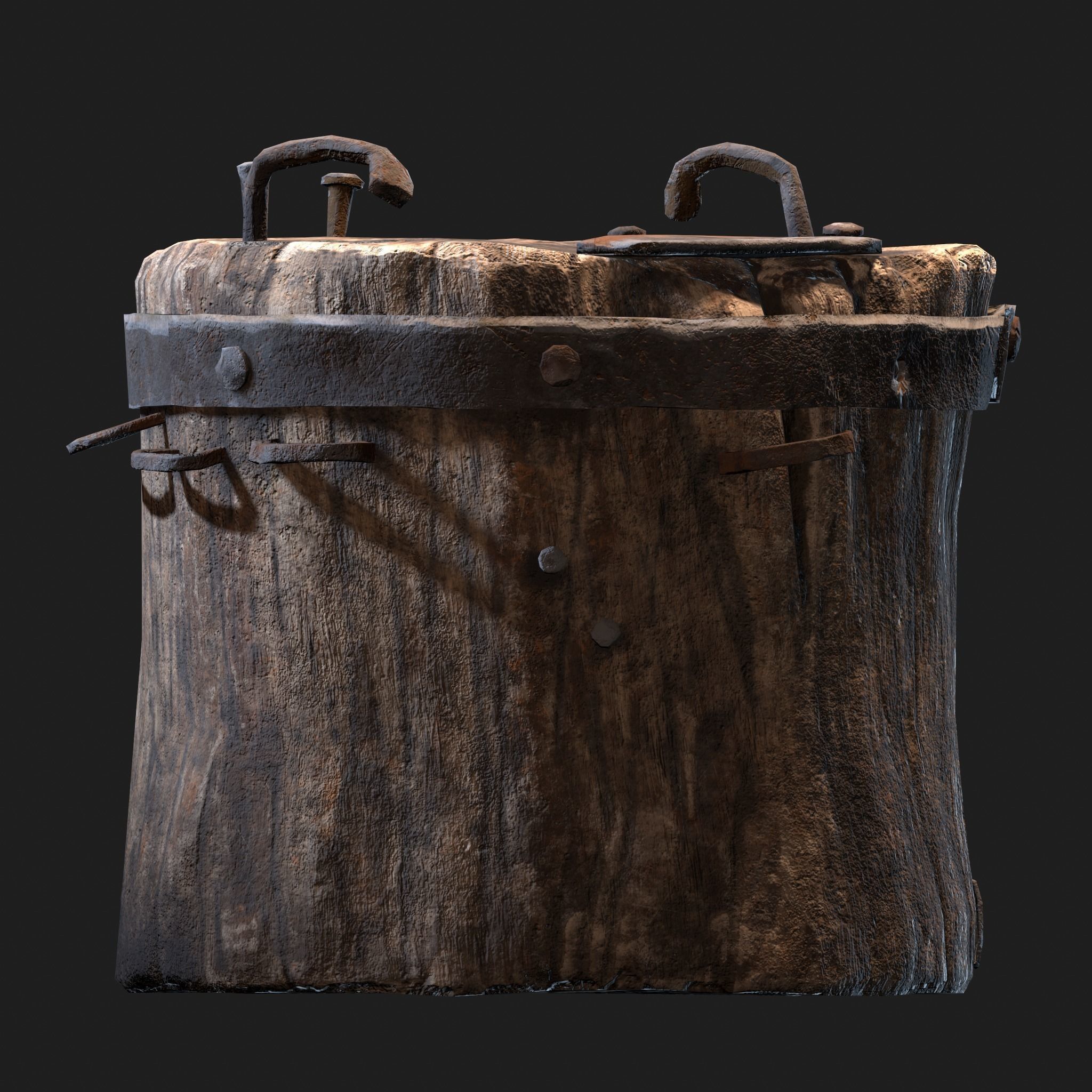 Medieval Blacksmith Anvil Set Low-poly 3D model_28