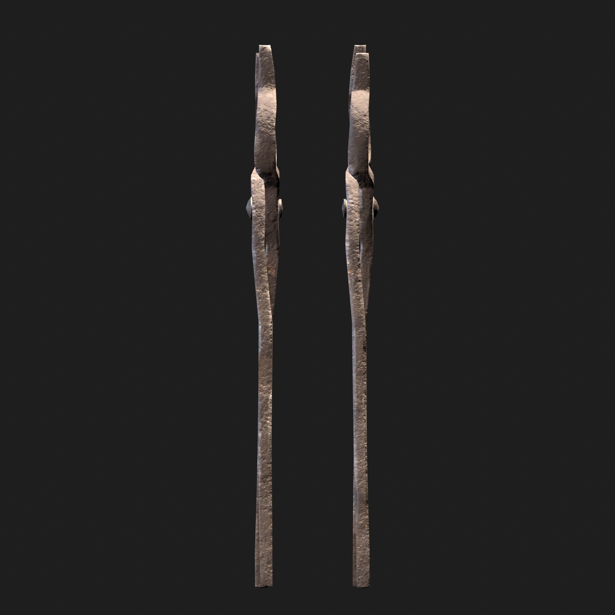 Medieval Blacksmith Anvil Set Low-poly 3D model_47