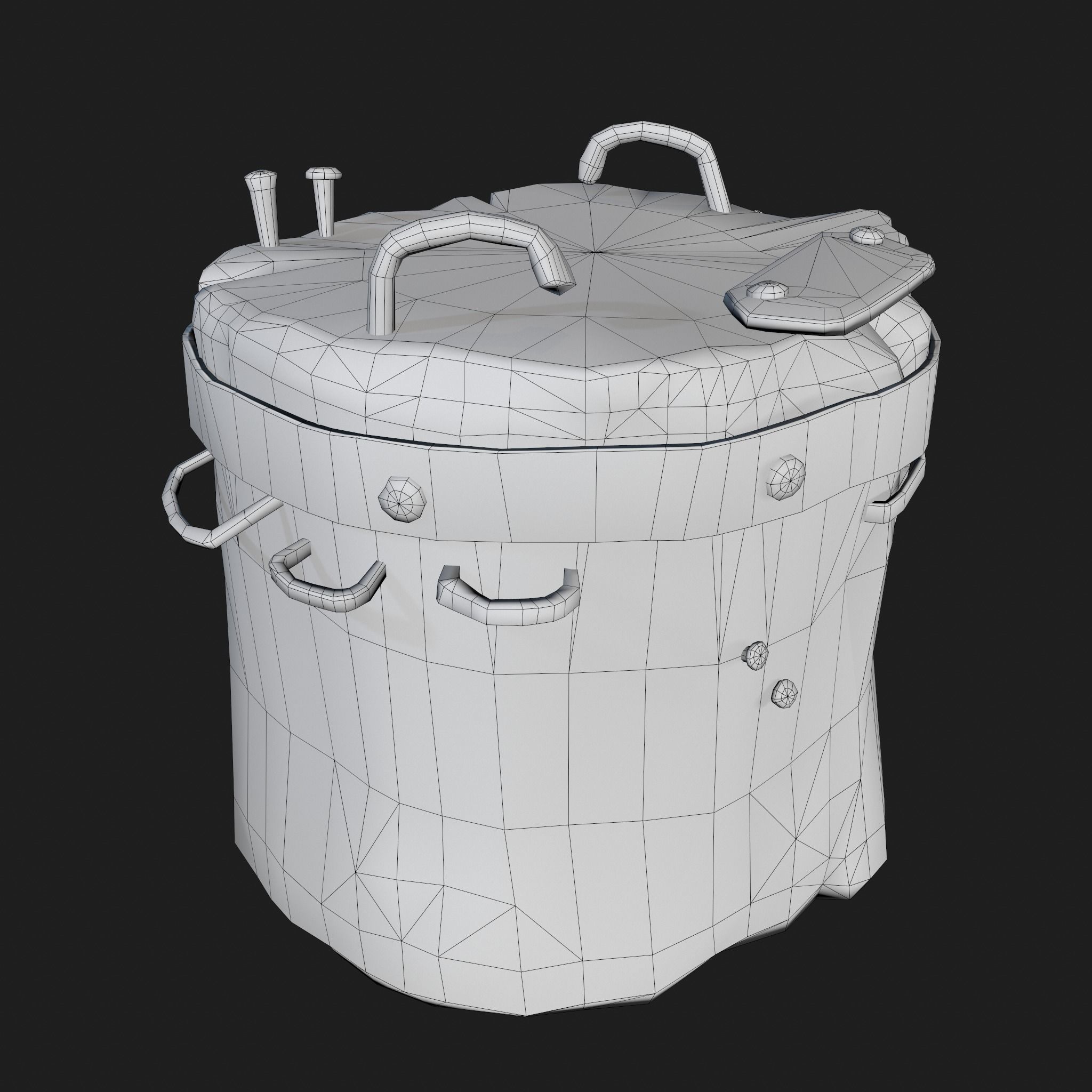 Medieval Blacksmith Anvil Set Low-poly 3D model_89