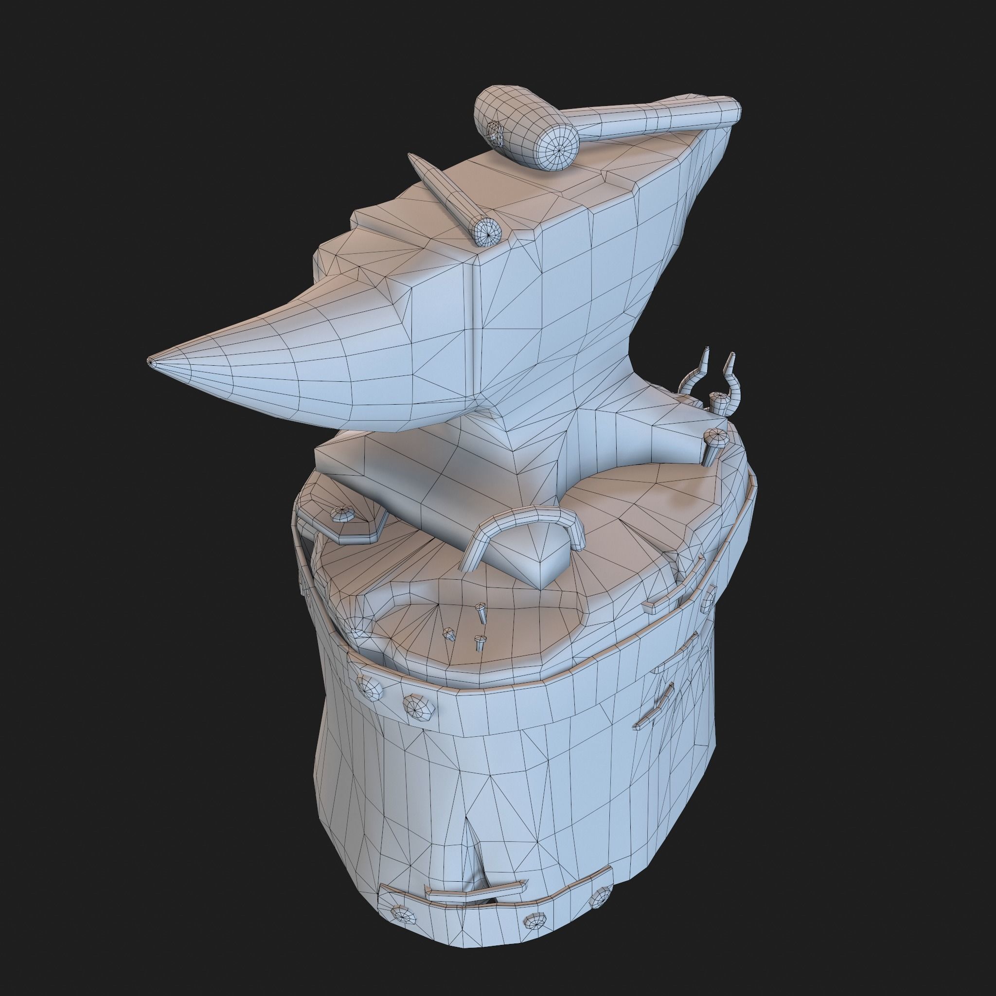 Medieval Blacksmith Anvil Set Low-poly 3D model_76