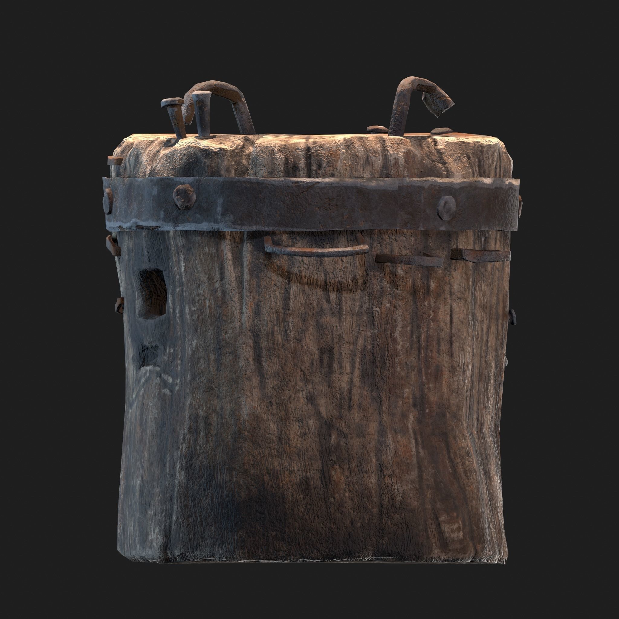 Medieval Blacksmith Anvil Set Low-poly 3D model_31