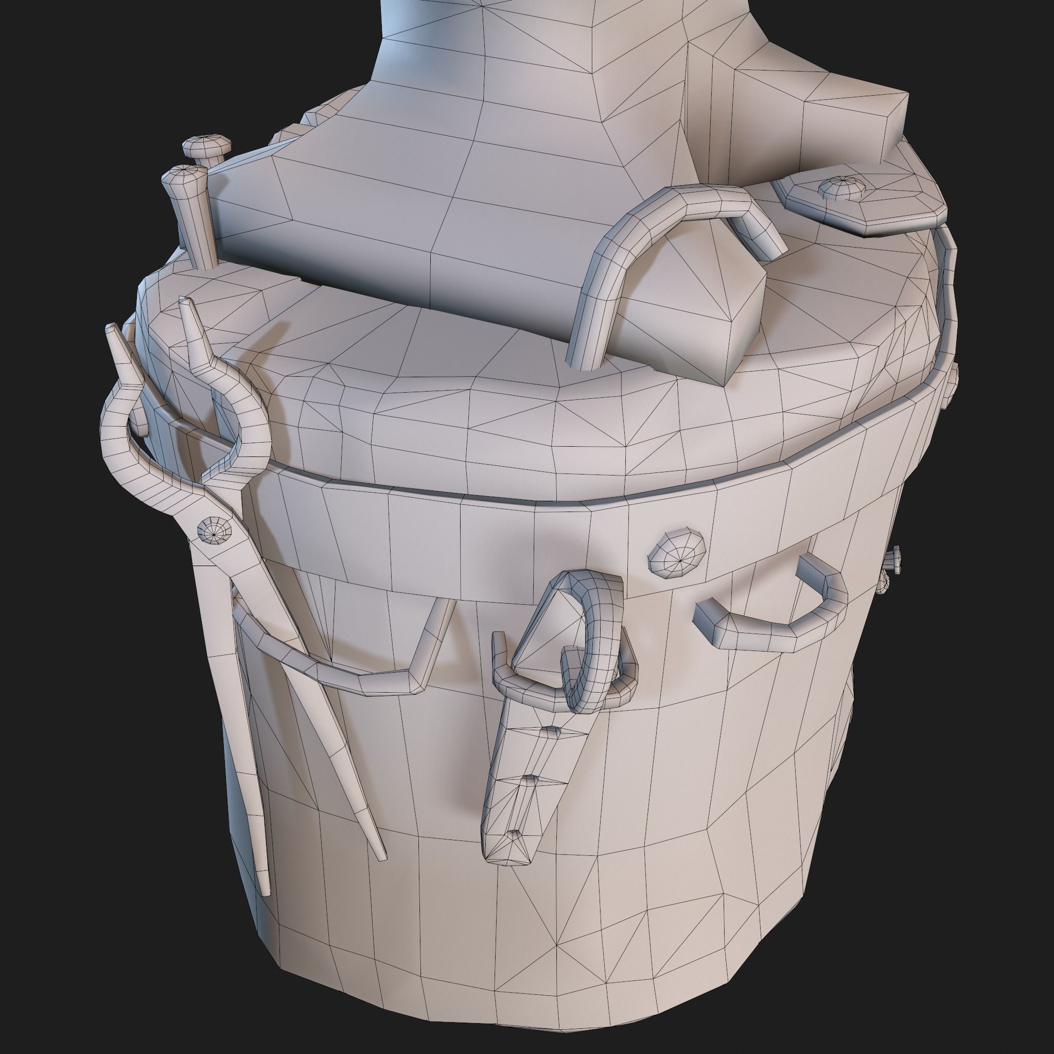 Medieval Blacksmith Anvil Set Low-poly 3D model_83