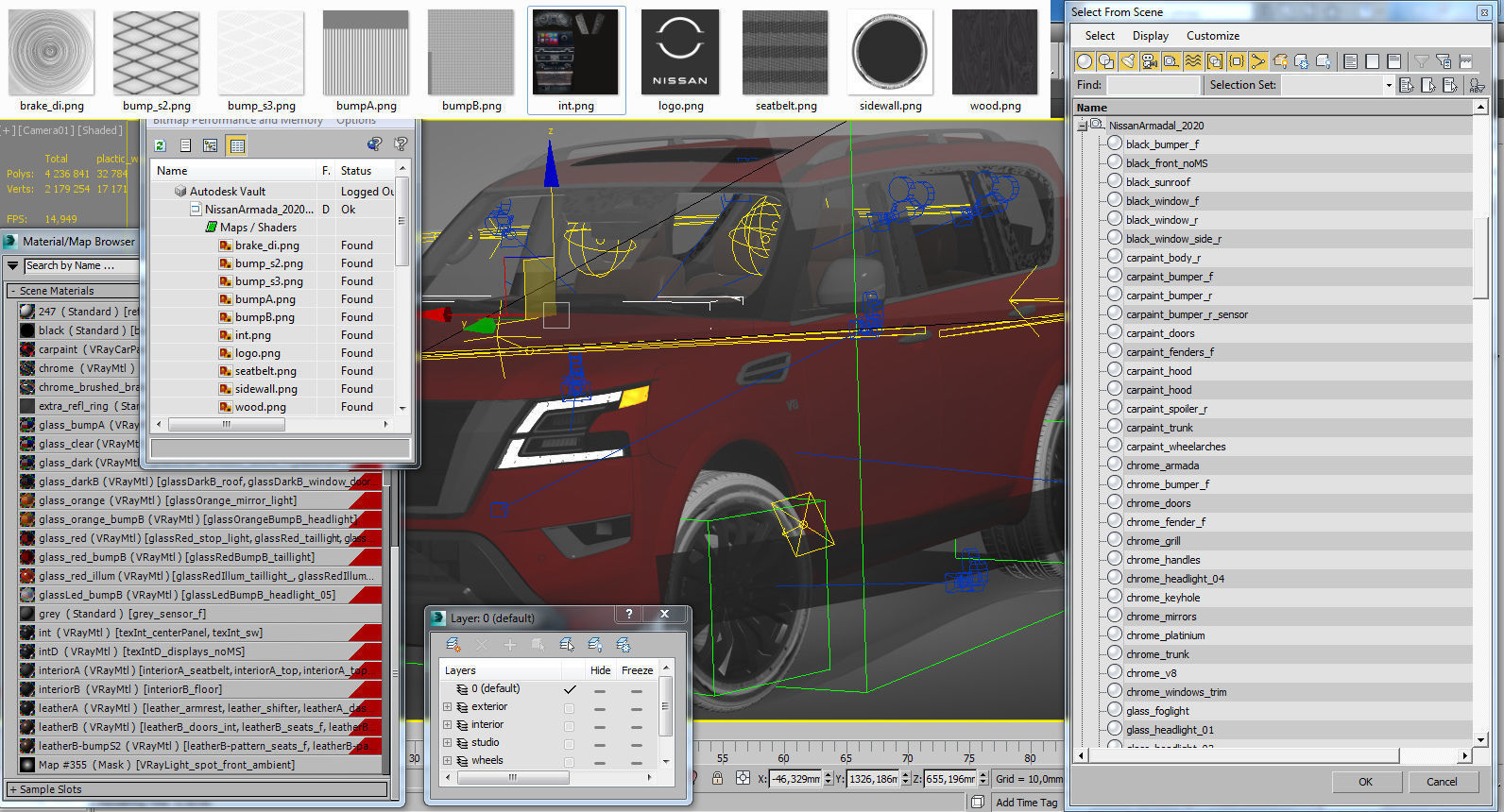 Nissan Armada 2021 3D model_27