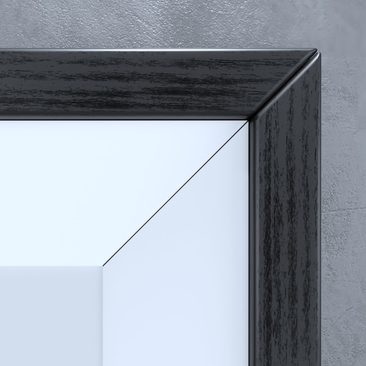 Frame 1 set of framed prints with leaves on wall 3D model_2