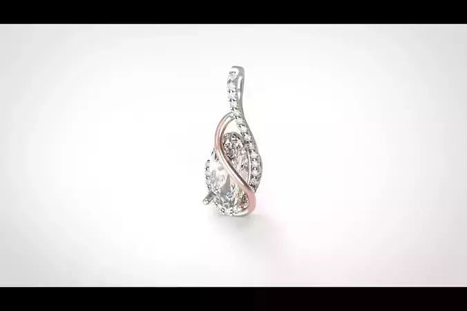 Model 286 Diamond Pin Pendant