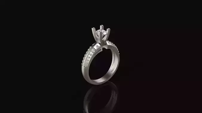 Model 287 Solitaire Ring 5 Half US Size 