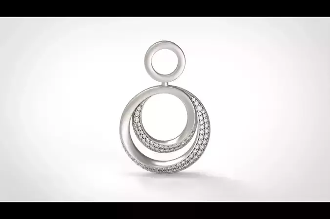 Model 291 Round Diamond Pendant