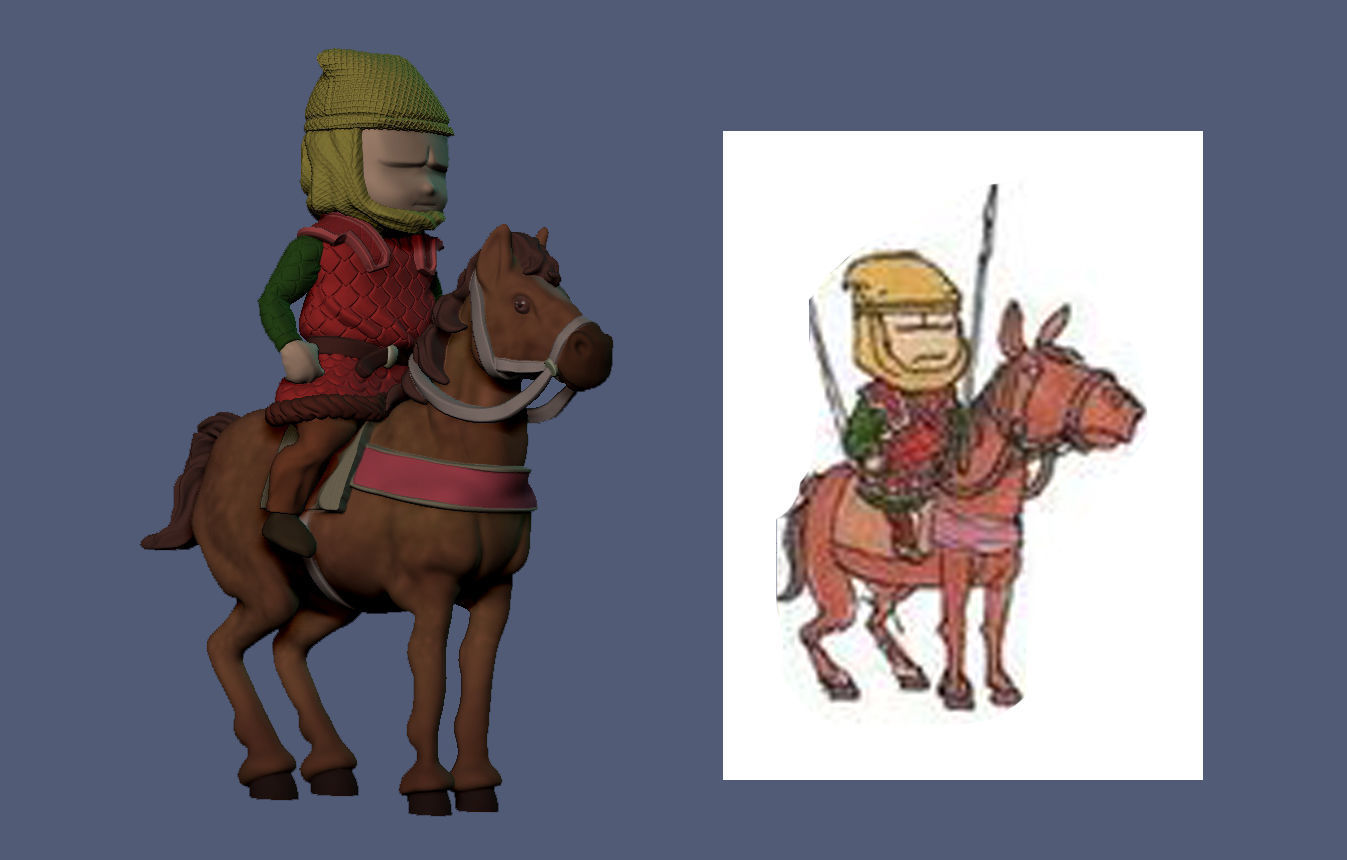 Horse miniature 3D model 3D printable | CGTrader
