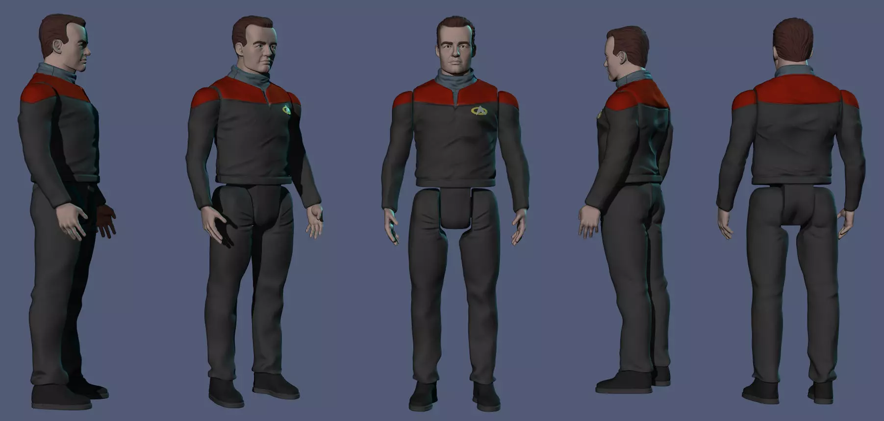 Q Star trek  3D print model_0