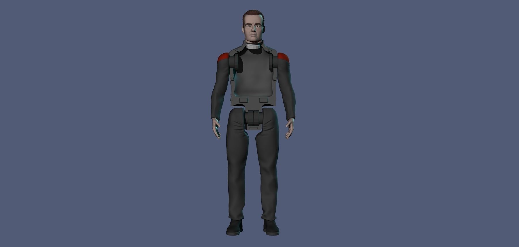 Q Star trek  3D print model_2