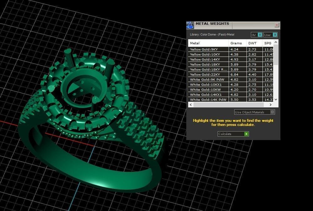 Model 298 Solitaire Ring 6 Half US Size  3D print model_10