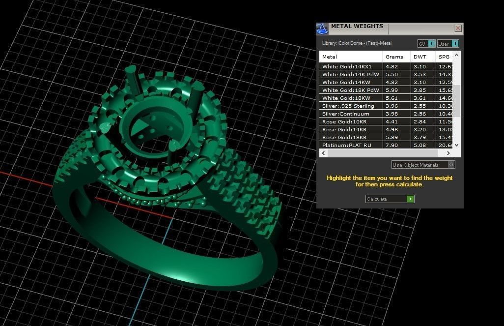 Model 298 Solitaire Ring 6 Half US Size  3D print model_11