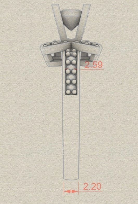 Model 301 Solitaire Ring 6 US Size  3D print model_7