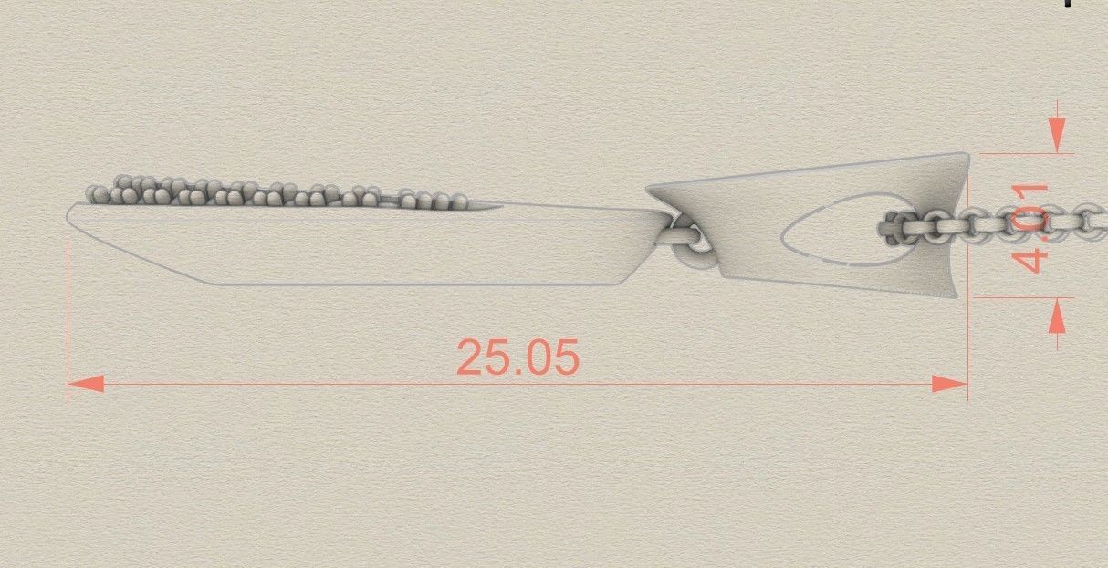 Model 302 Facet Diamond Pendant  3D print model_7